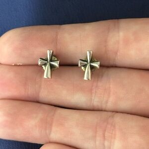 James Avery Cross Stud Earrings in Sterling Silver